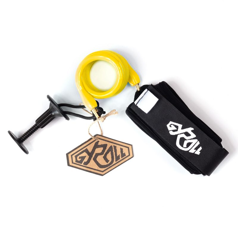 Gyroll Bicep Leash Yellow